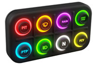 Click for a larger picture of AiM K8 Compact 8 Button Keypad for PDM Units