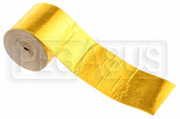 Click for a larger picture of OBP Gold Colored Reflective Heat Shield Tape, 50mm W x 10m L