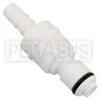 Click for a larger picture of Paragon Male Connector, 1/4 inch Barb for Garment (each)