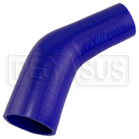 Click for a larger picture of Blue Silicone Hose, 2 3/4 x 2" 45 deg. Reducing Elbow