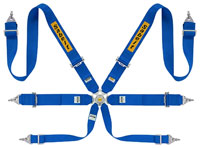 Click for a larger picture of Sabelt Steel S633 Saloon 3x3 FIA Harness, Pull Up, Blue