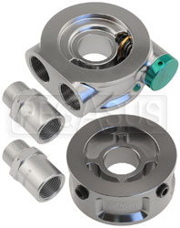 Click for a larger picture of Setrab Billet Oil Filter Sandwich Adapter Spacer