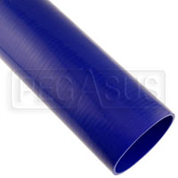 Click for a larger picture of Blue Silicone Hose, Straight, 5 inch ID, 1 Foot Length