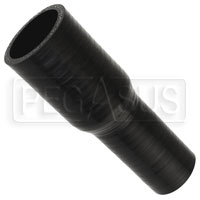 Click for a larger picture of Black Silicone Hose, 1 3/8 x 1 inch ID Straight Reducer