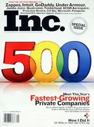 Inc. Magazine Cover, 2008 Inc 500/5000 Special Issue